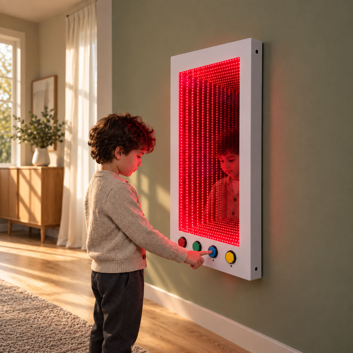Lucys interaktiver RGB-Unendlichkeitsspiegel