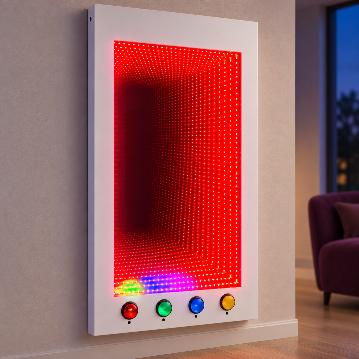 Lucys interaktiver RGB-Unendlichkeitsspiegel