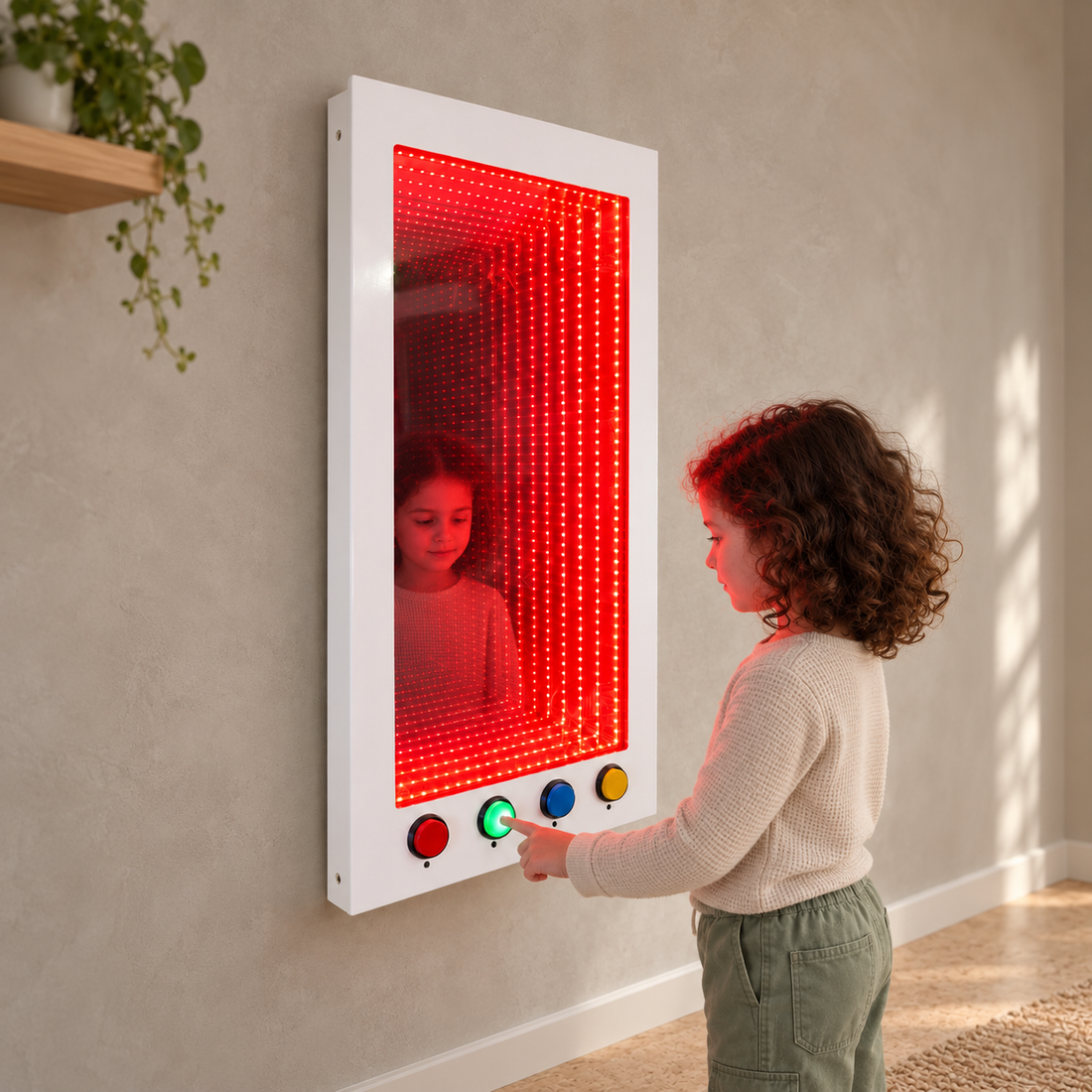 Lucys interaktiver RGB-Unendlichkeitsspiegel