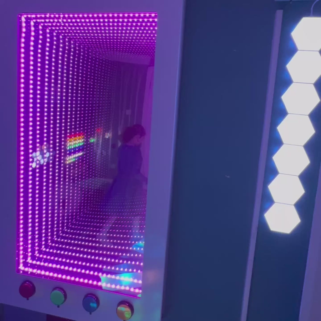 Load video: Lucy's Interactive RGB Infinity Mirror