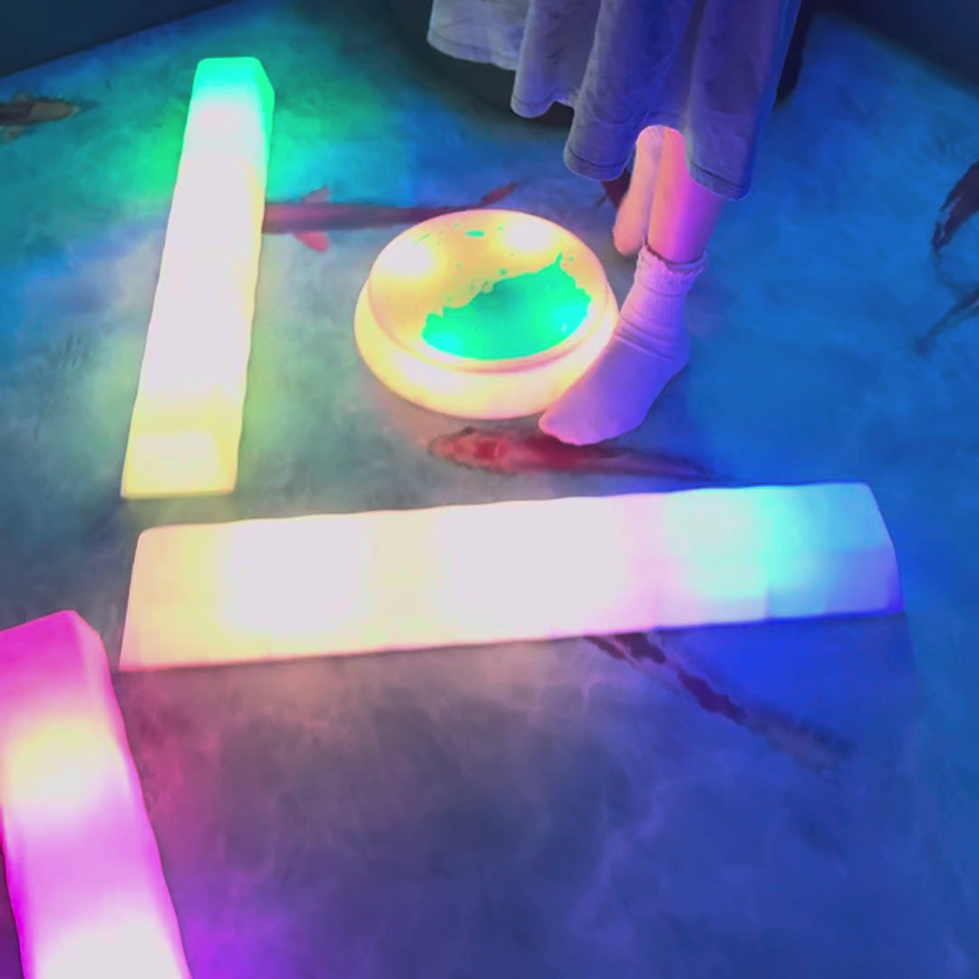 Load video: Lucy's LED Sensory Balance Beam