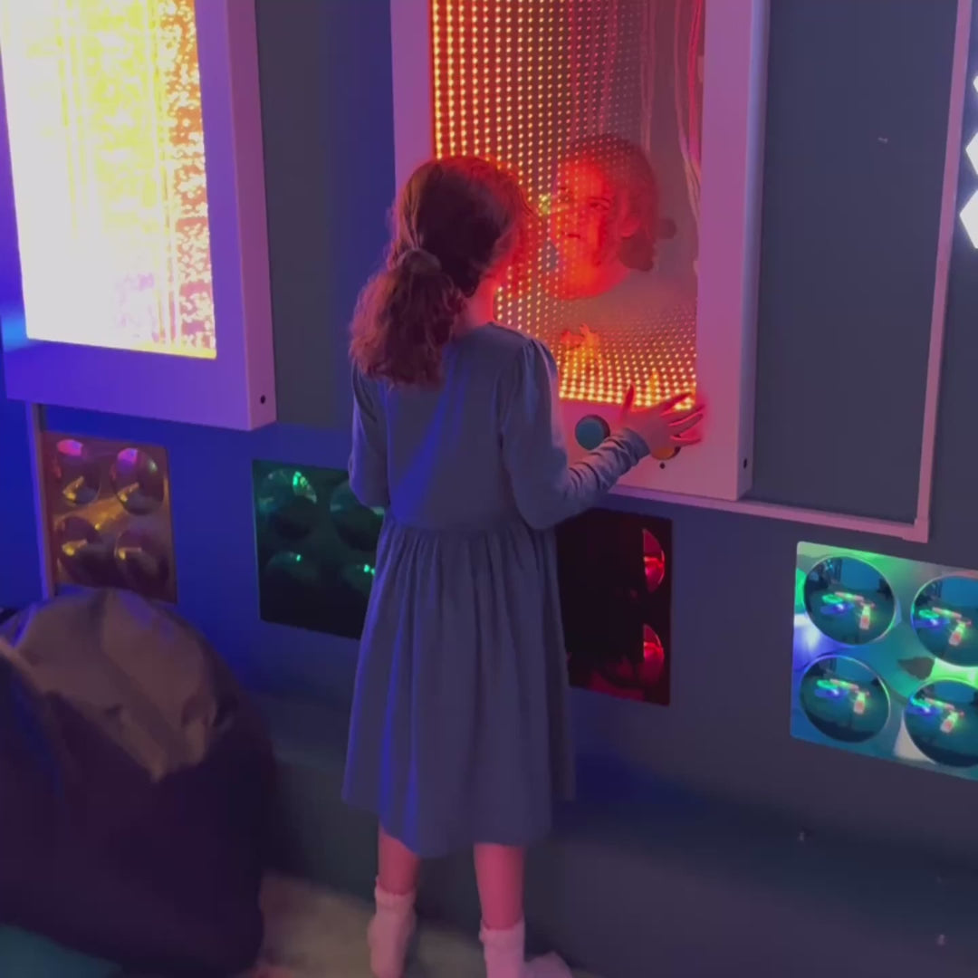 Load video: Lucy's Interactive RGB Infinity Mirror