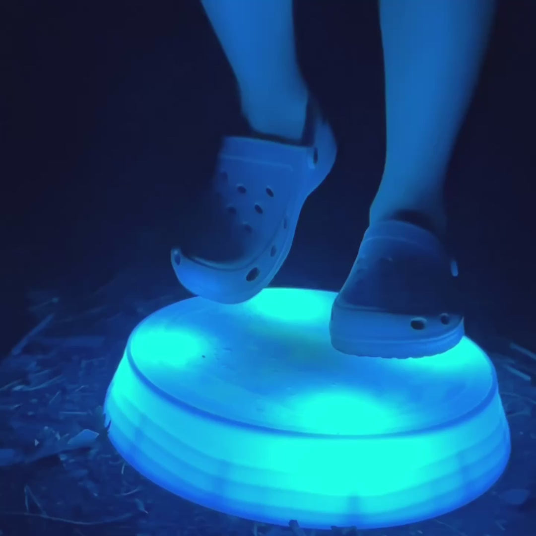 Load video: Lucy's Round LED Sensory Stepping Stone